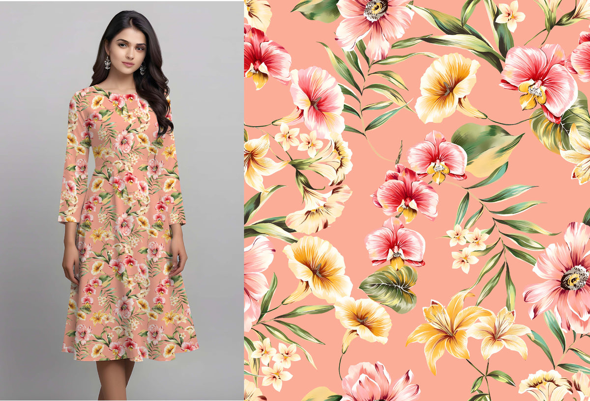 Tropical Floral Print - CC - 10000