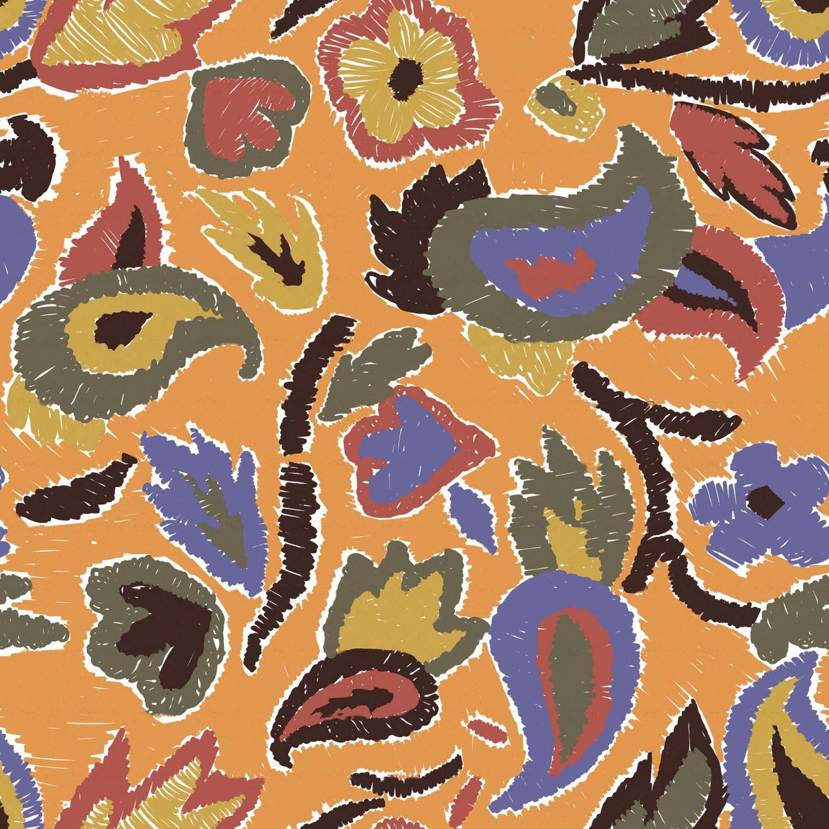 Floral Mustard Print - CC-1101