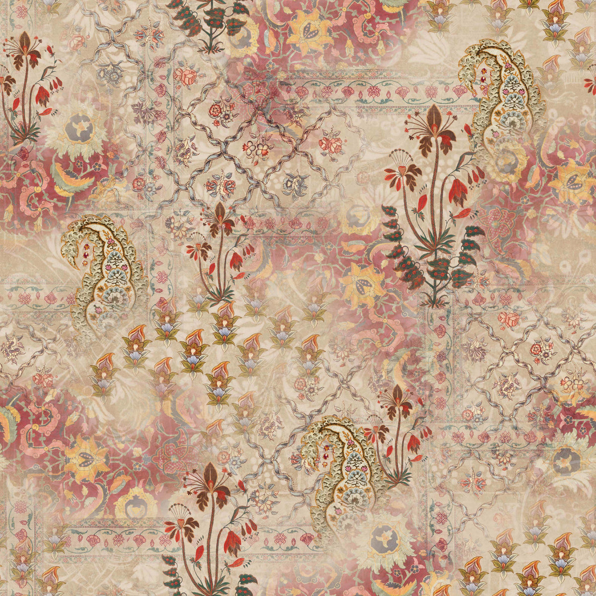 Floral Block like Pattern - CC - 1133