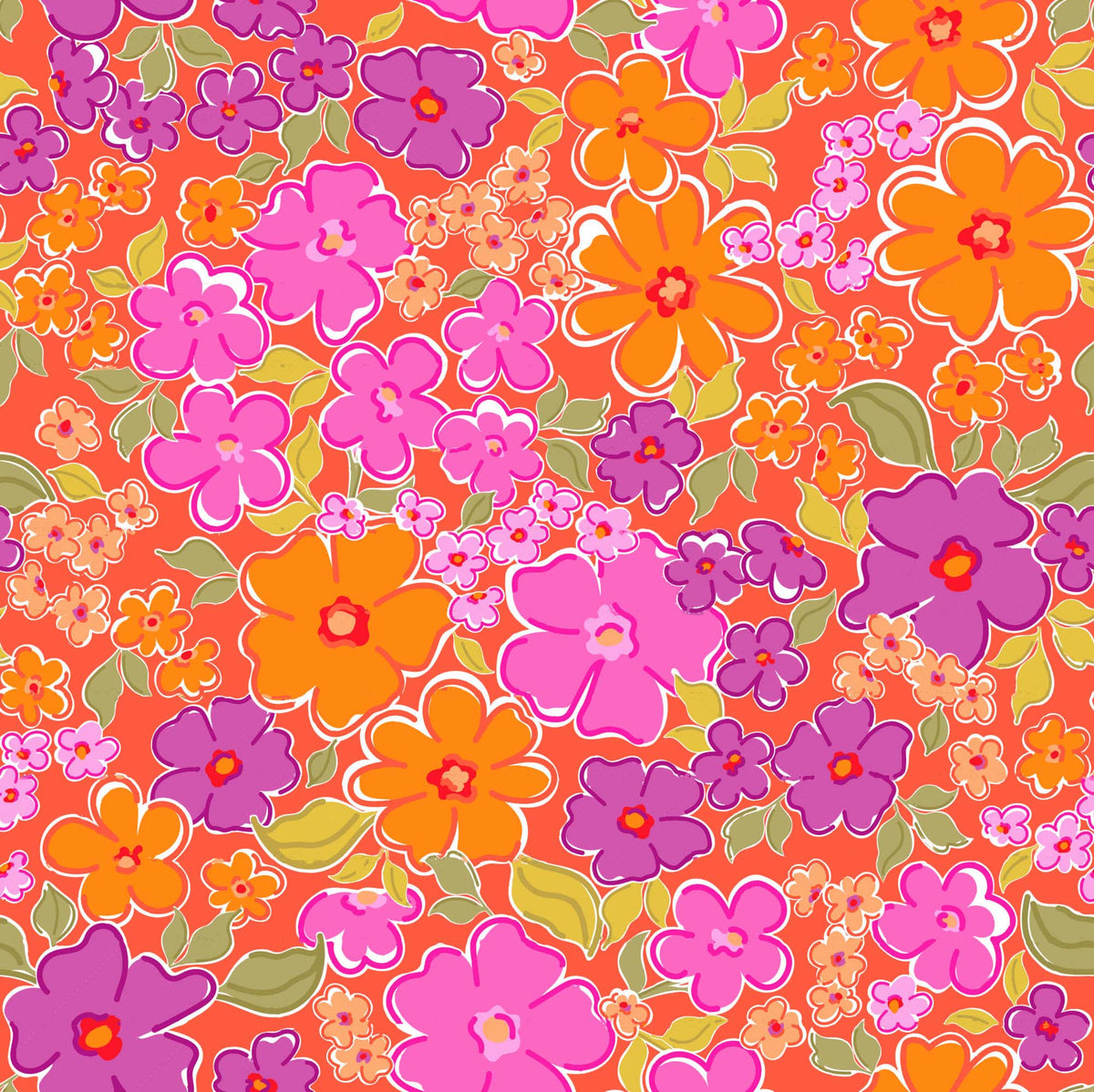 Purple Floral Pattern - CC - 1149
