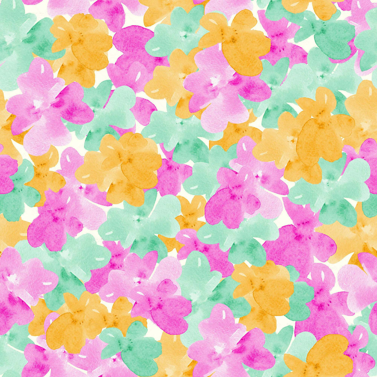 Raw Multicolor Floral Pattern - CC - 1150