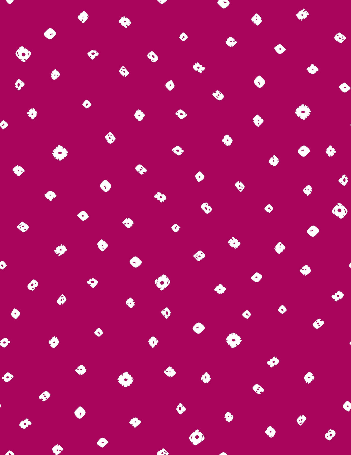White Irregular Bandhani Dots Pattern - CC - 1162