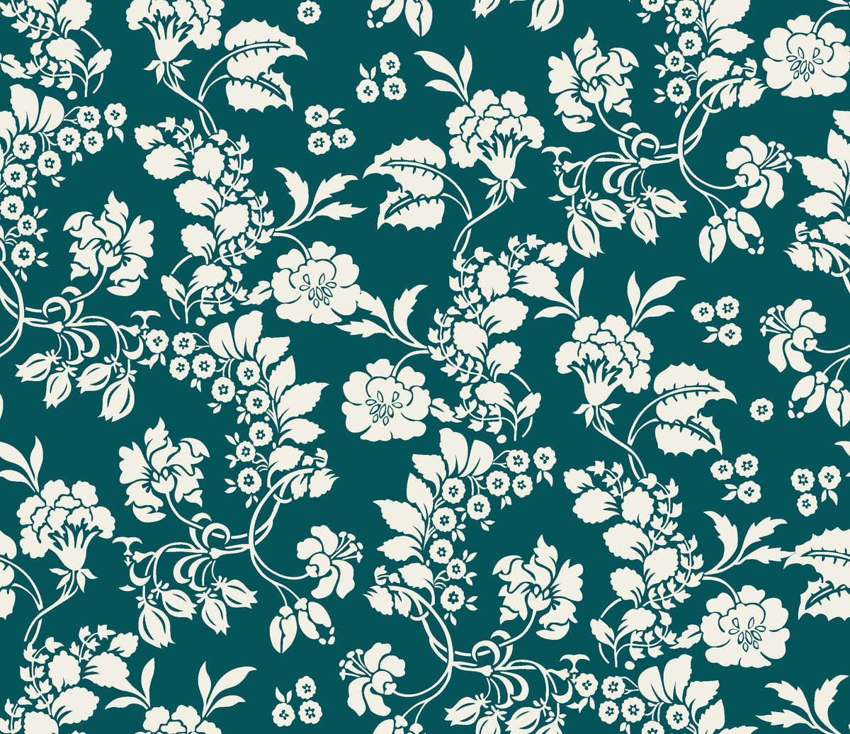 Intricate White Floral Pattern - CC - 1168
