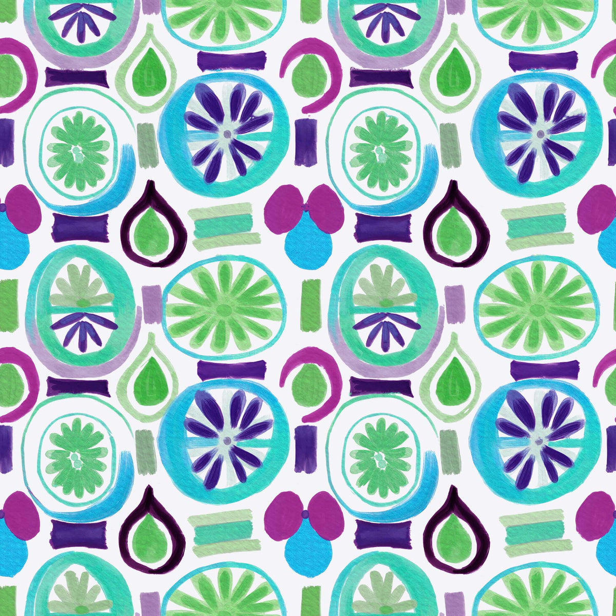 Abstract Citrus Fruit Slices - CC - 1182 - 3