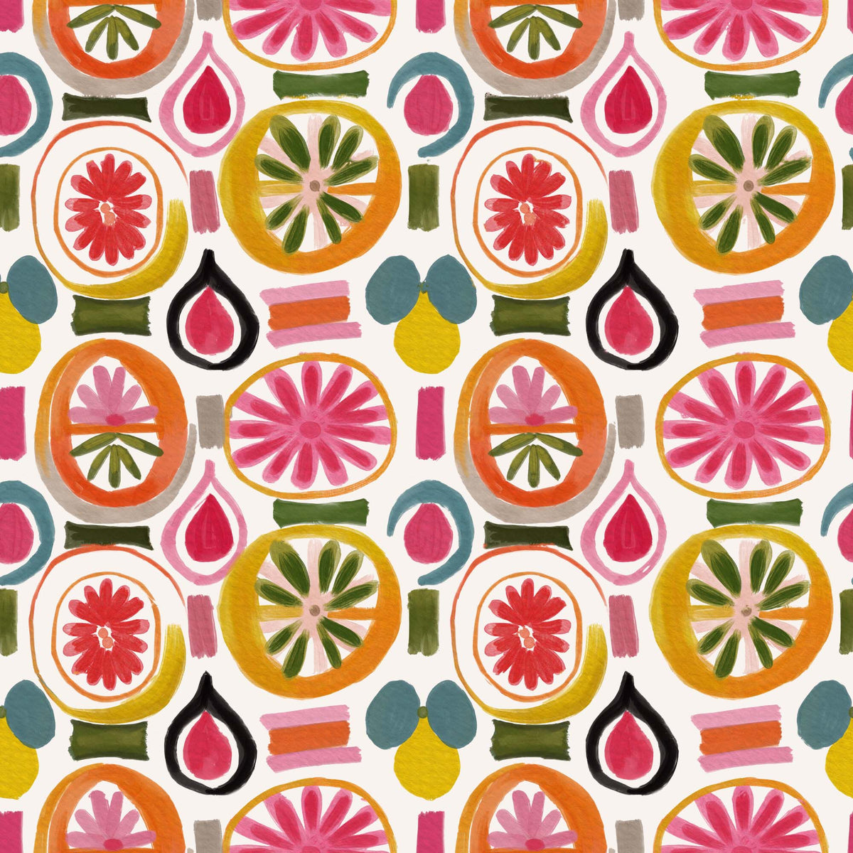 Abstract Citrus Fruit Slices - CC - 1182