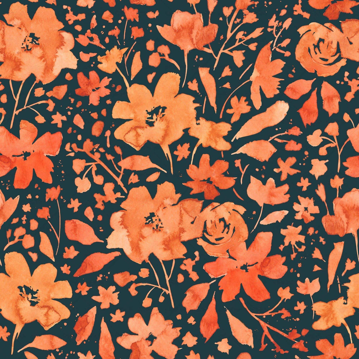 Watercolor Botanical Themed like Pattern - CC - 1193