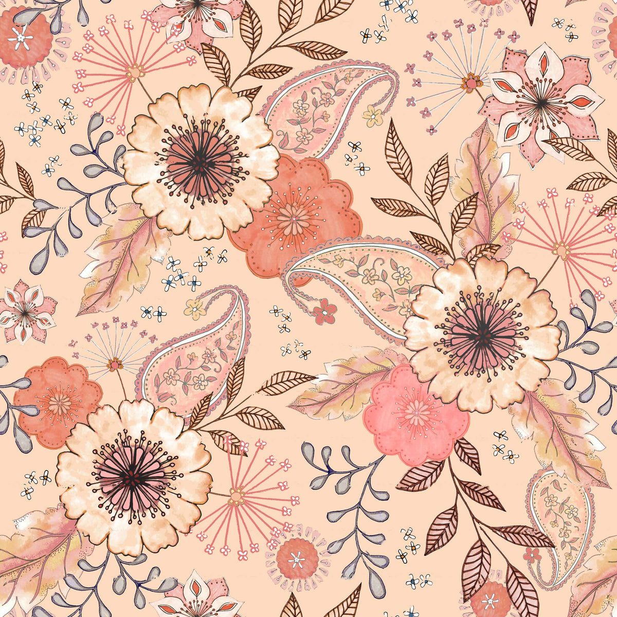 Delicate Whimsical Pattern - CC - 1222