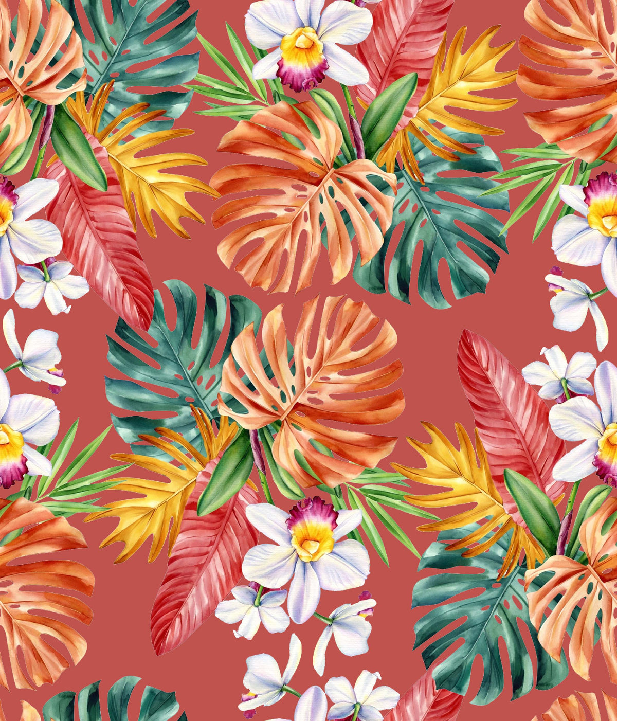 Tropical Flowers like Pattern - CC - 1228 - 03