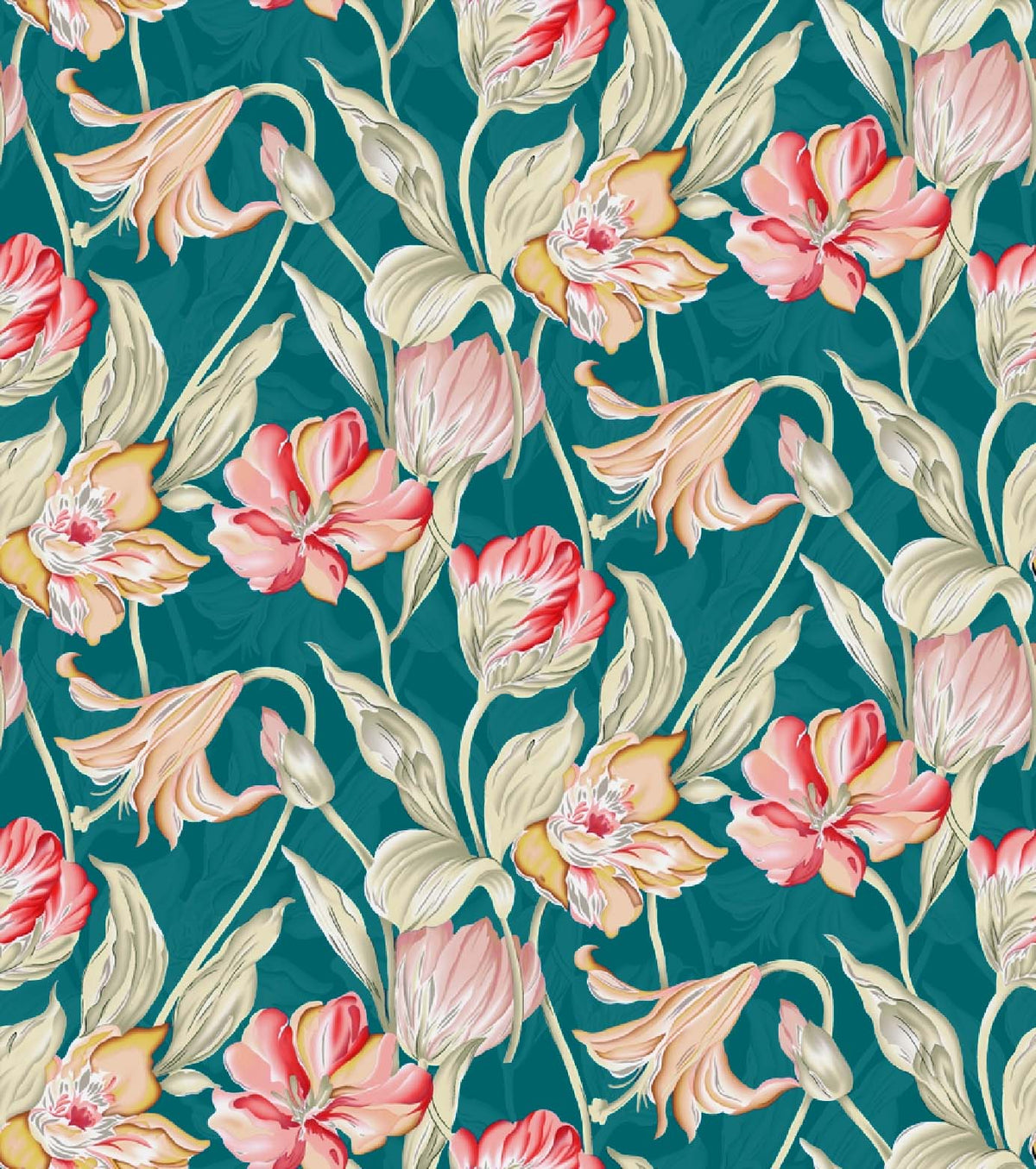 Botanical illustration like Pattern - CC - 1229