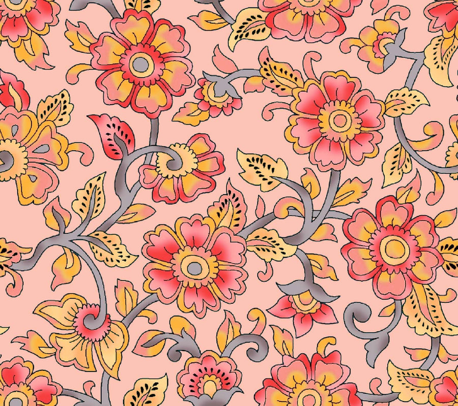 Folk Art Aesthetic Floral Pattern - CC - 1236 - Image 1