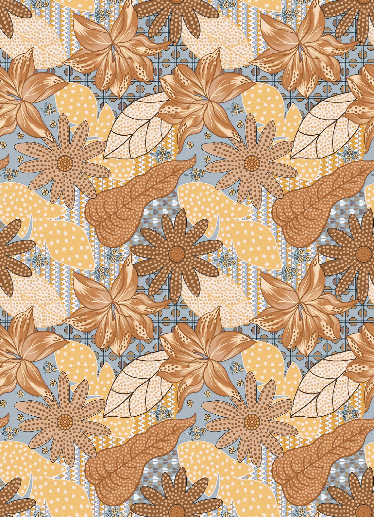Folk Art Inspired Floral Pattern - CC - 1238 - 2