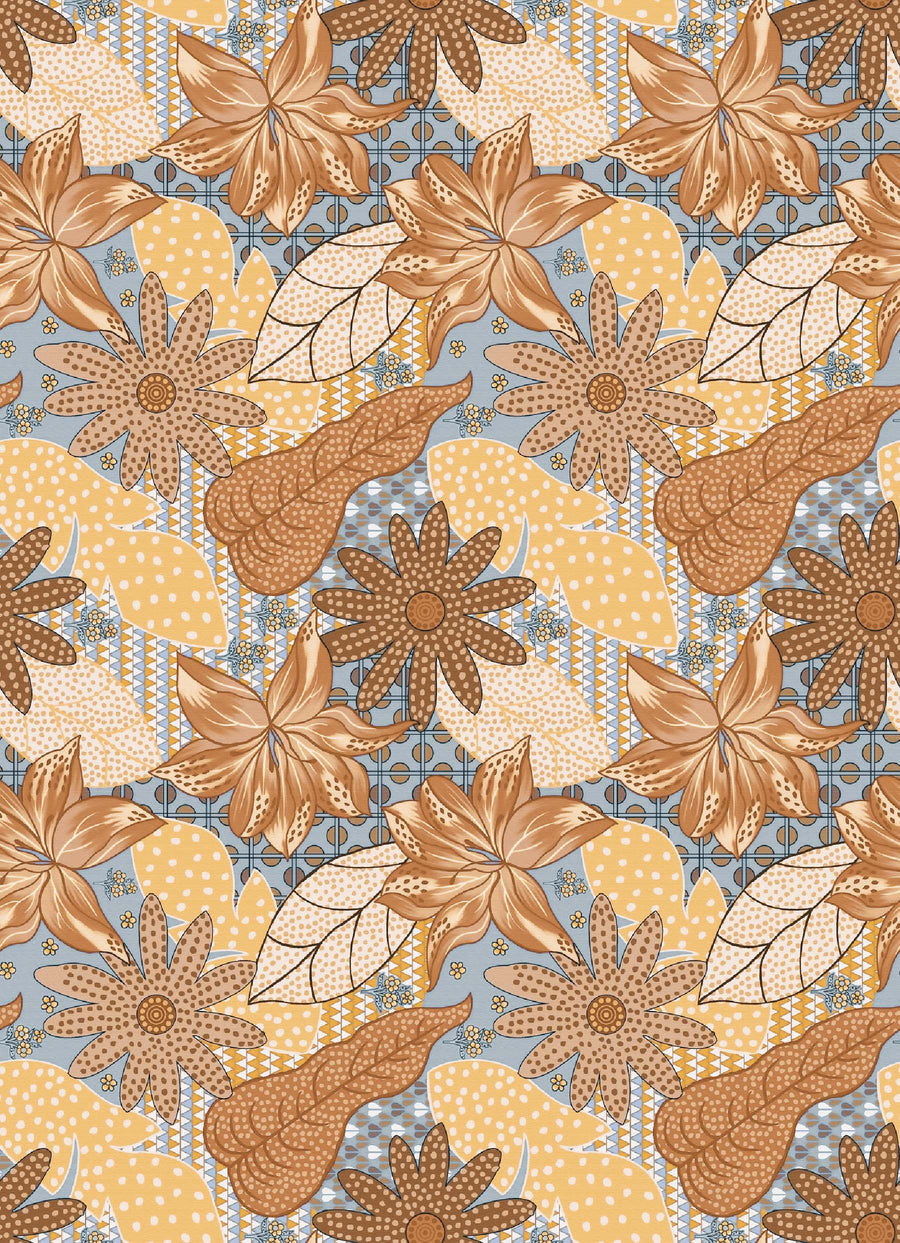 Folk Art Inspired Floral Pattern - CC - 1238 - 2 - Image 1