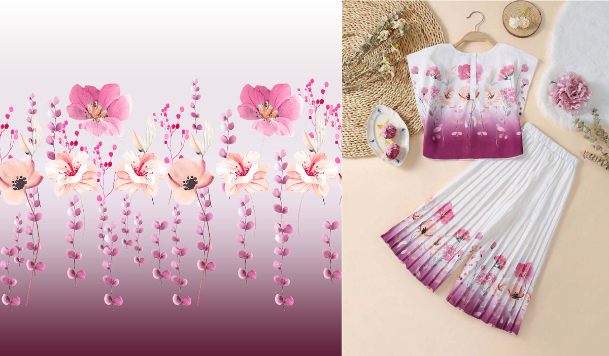 Pink Floral Pattern - CC - 9715