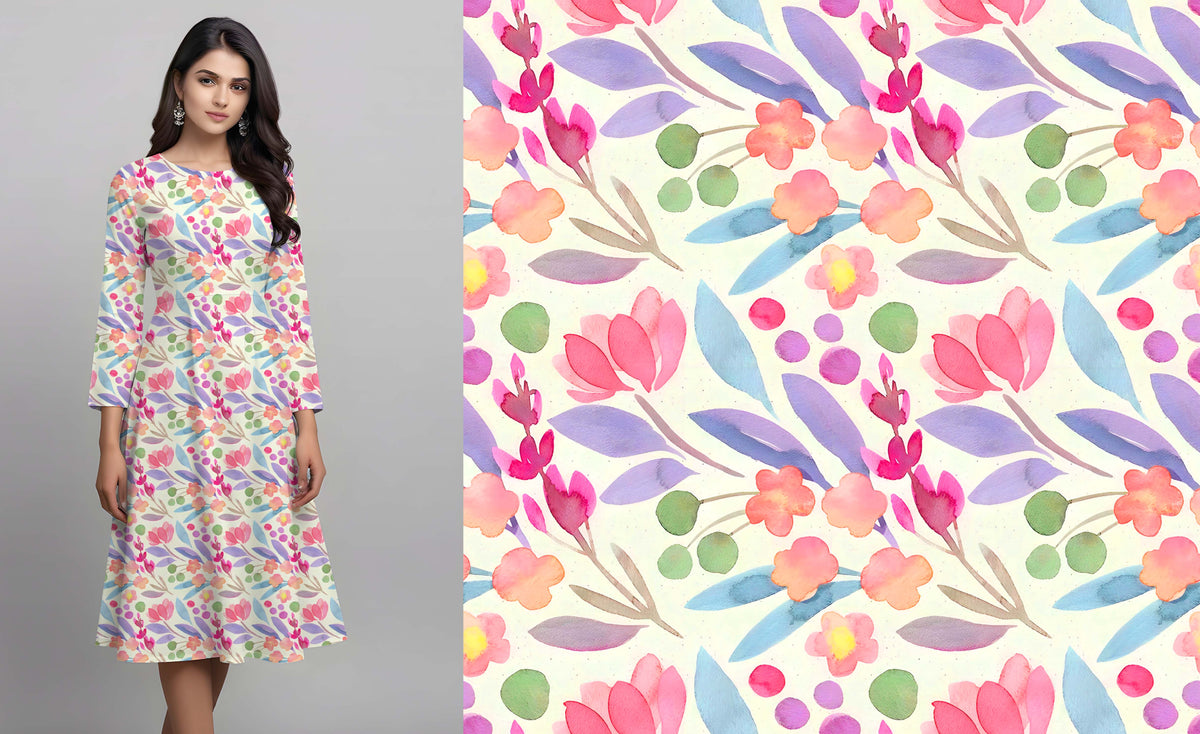 Watercolor Floral - CC - 9738
