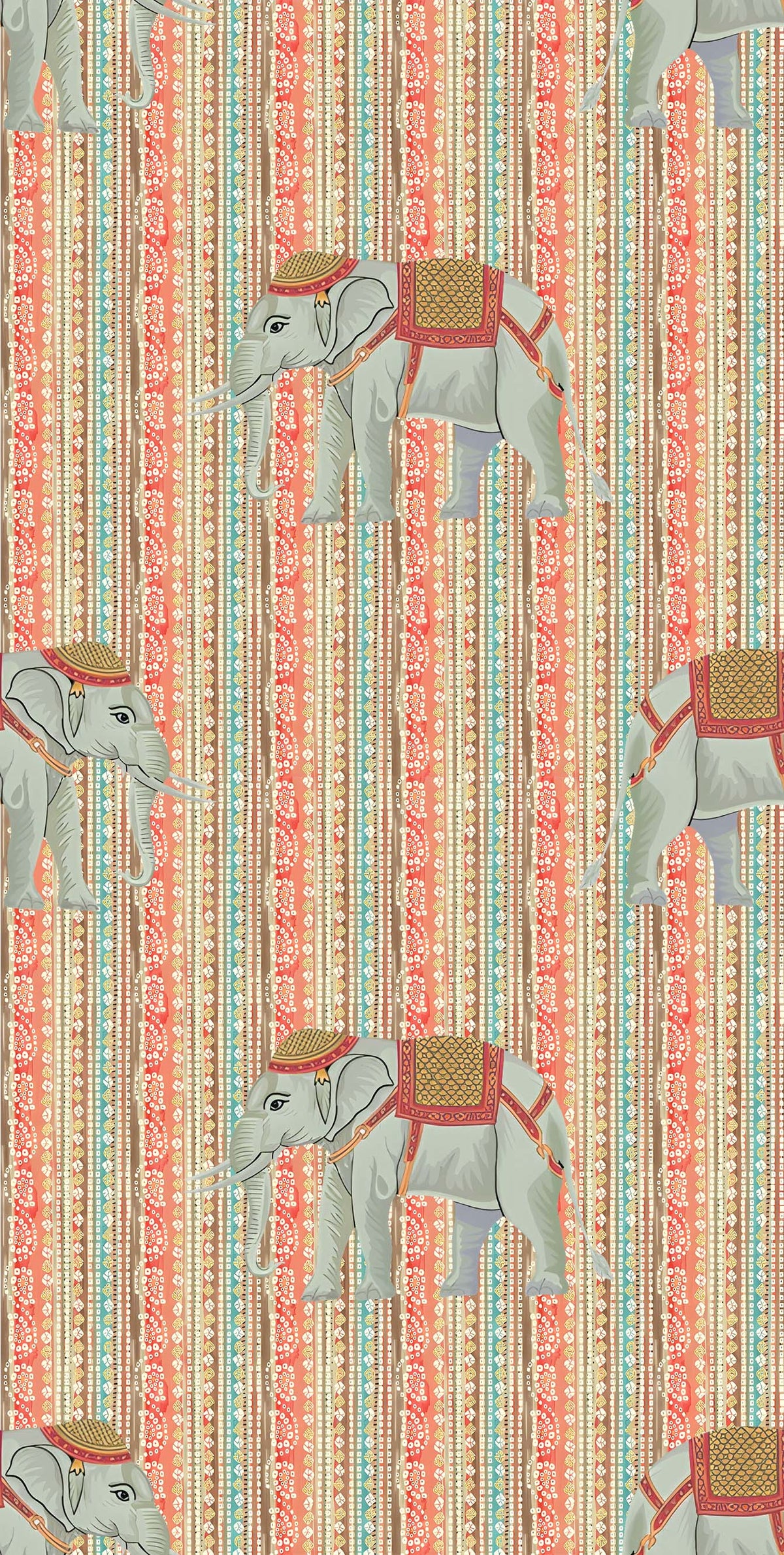 Indian Elephant Stripe Pattern - CC - 9769