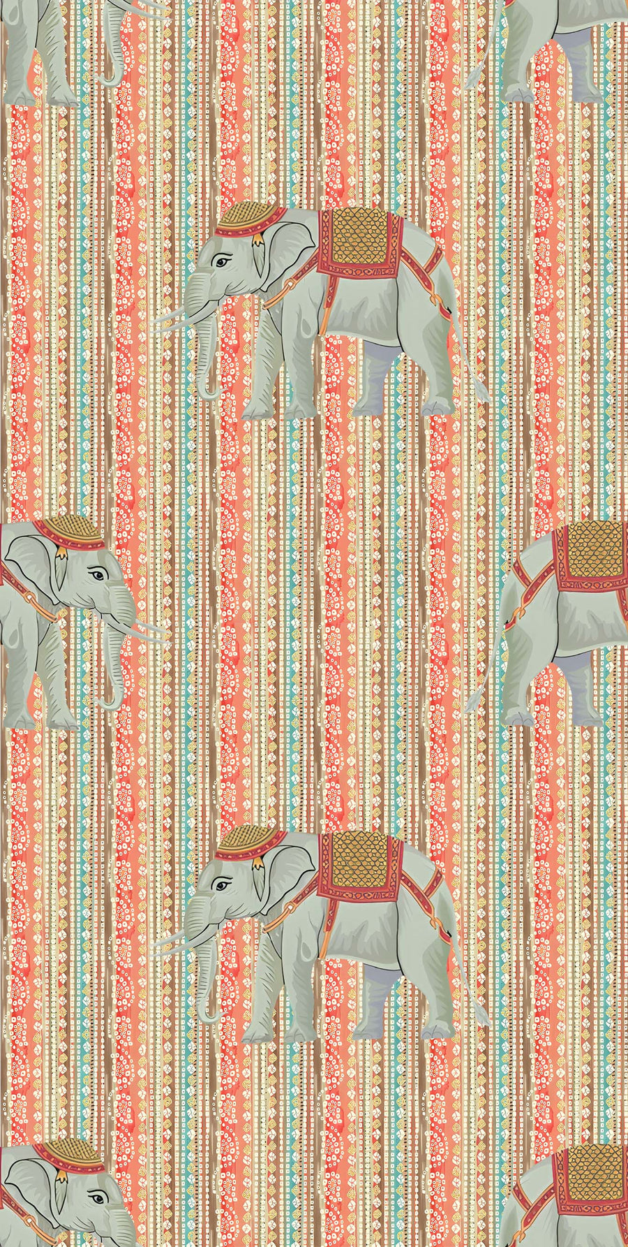 Indian Elephant Stripe Pattern - CC - 9769 - Image 1