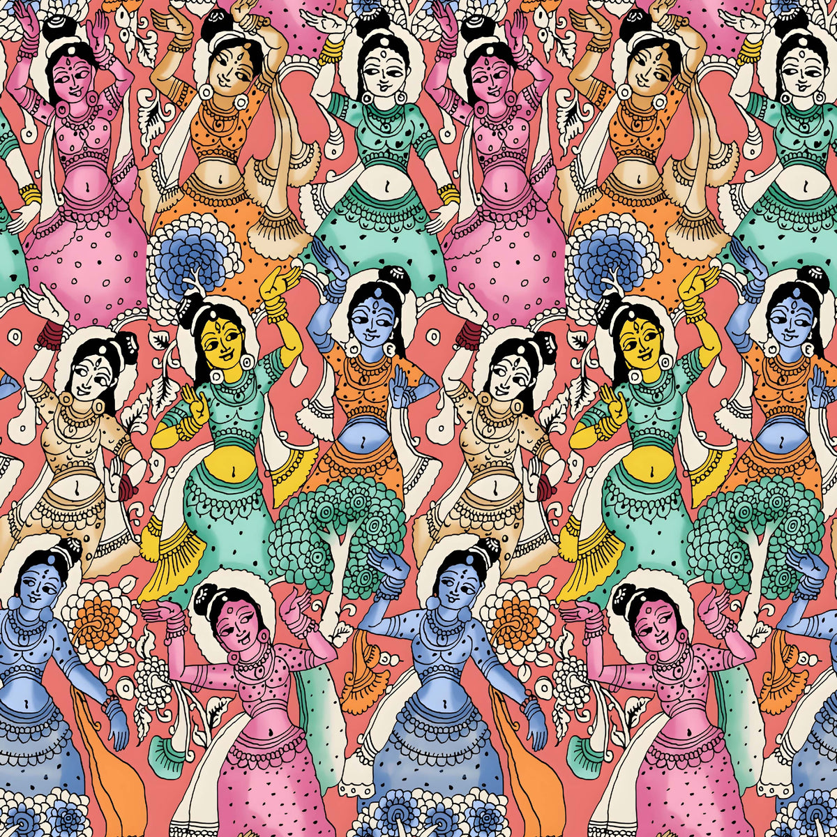 Madhubani Kalamkari Pattern - CC - 9780