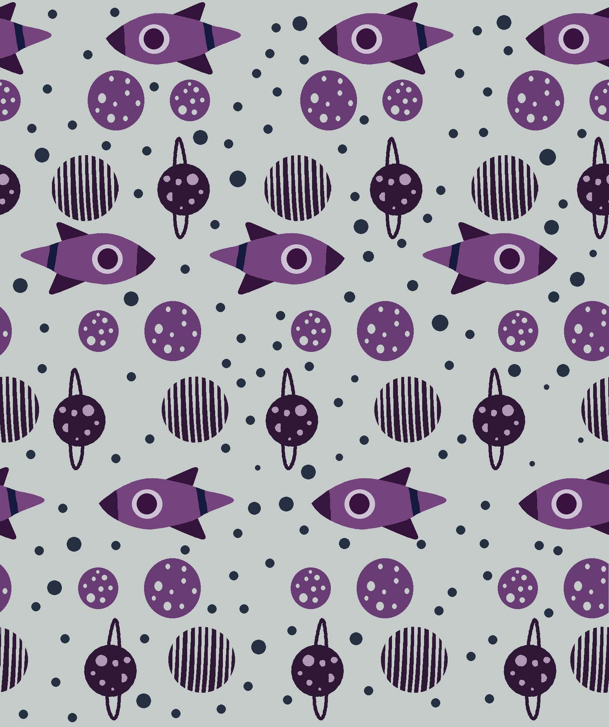 Retro Space Travel Pattern - CC - 9793
