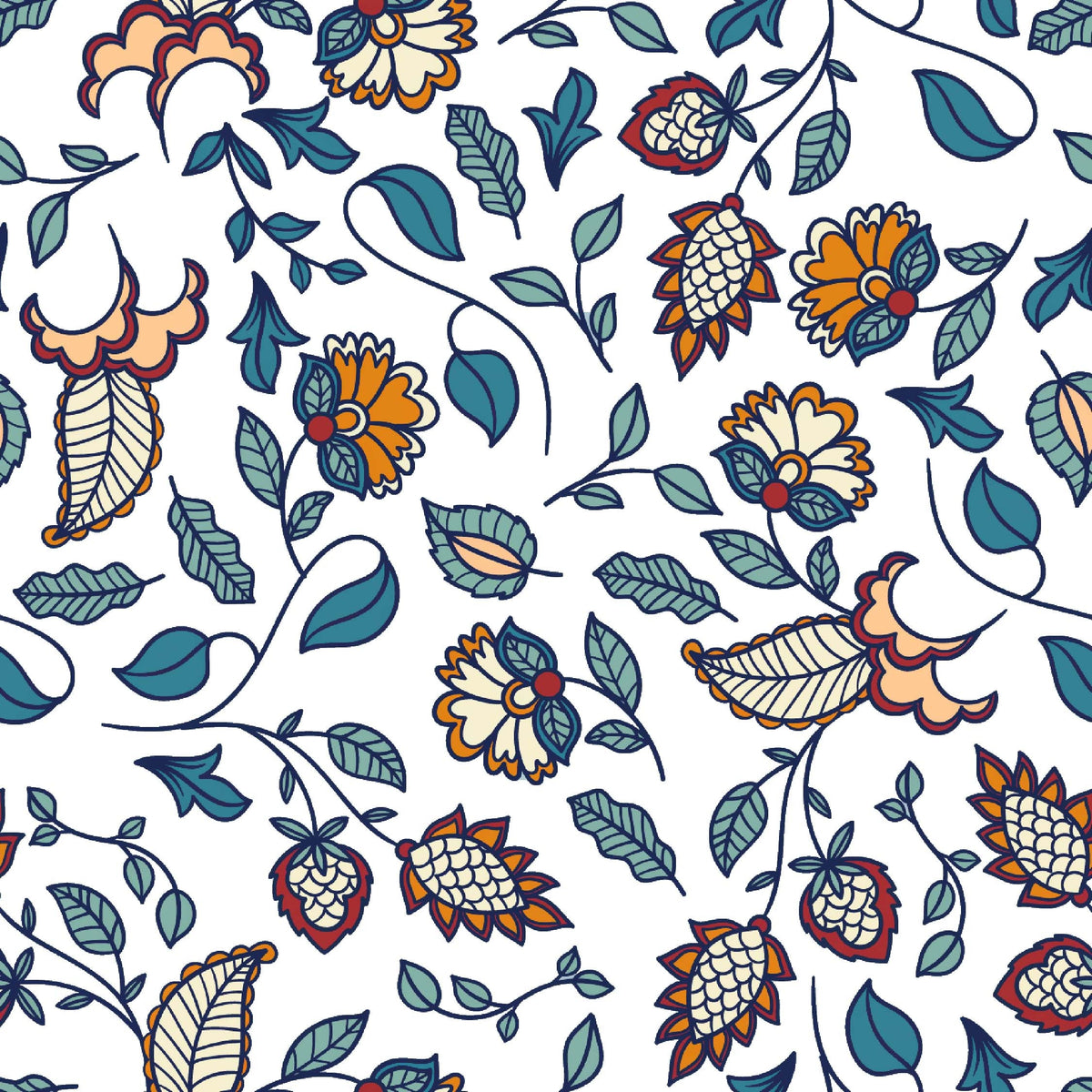 Whimsical Garden Floral Pattern - CC - 9907