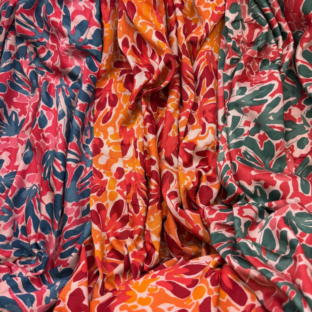 Deadstock Floral Bundle - 3 Colors, 6 Yards + Free Shipping