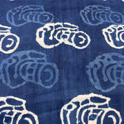 Dabu Indigo Handblock Cotton Print - Camera Pattern Print - Image 3