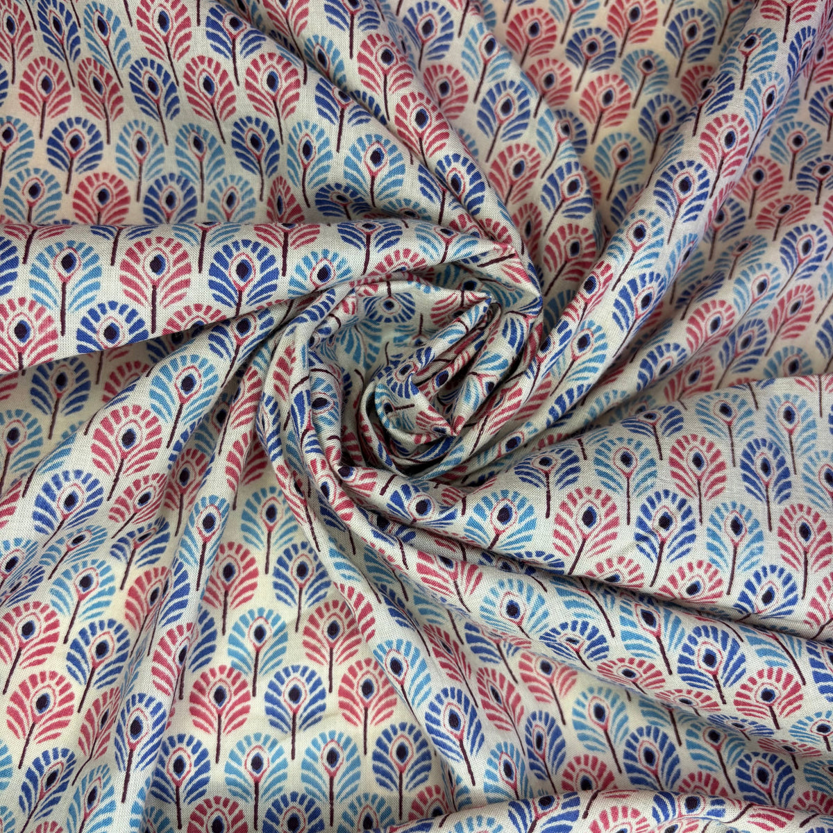 Floral-Like Print Deadstock Fabric - 5 Yards + Free Shipping