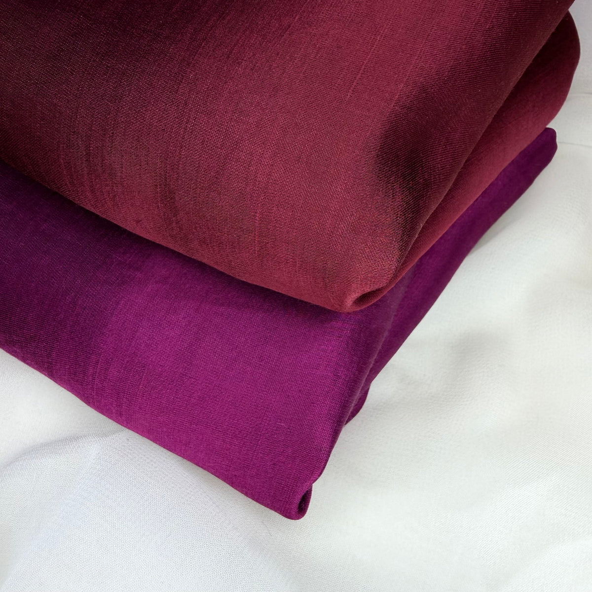 Ontario Blend Scrap Fabric - Maroon & Magenta Burgundy + Free Shipping