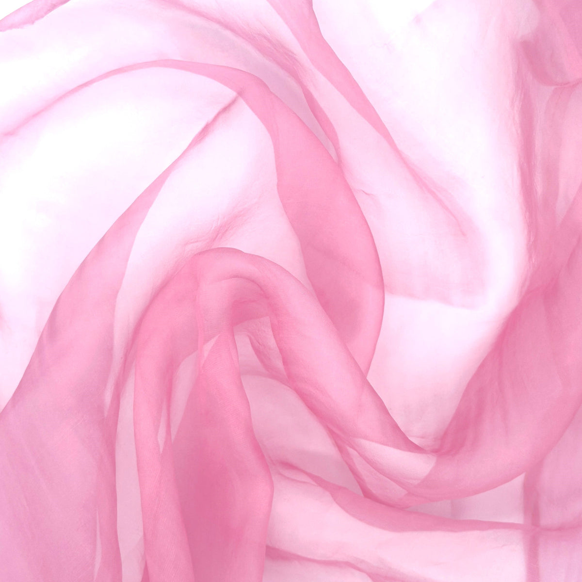 Pink Organza - 100% Silk, Sheer & Lightweight By the Yard